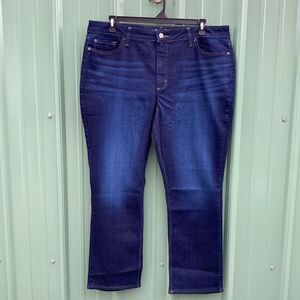 Lee Women's Denim Midrise Straight Leg Jean Pants Size 20 M